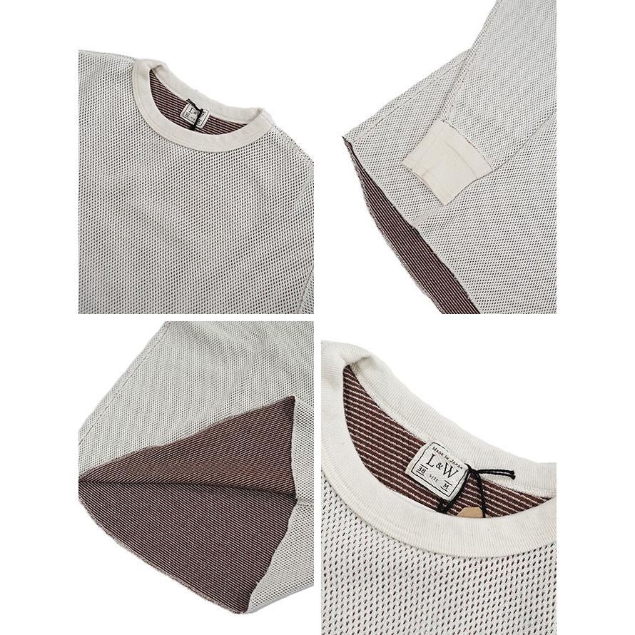 ループアンドウエフト Loop & Weft　LRC1101　ダブルフェイスヘックスハニカムクルーネックサーマル　 DOUBLE FACE HEX HONEYCOMB CREWNECK THERMAL   サ… |  | 03