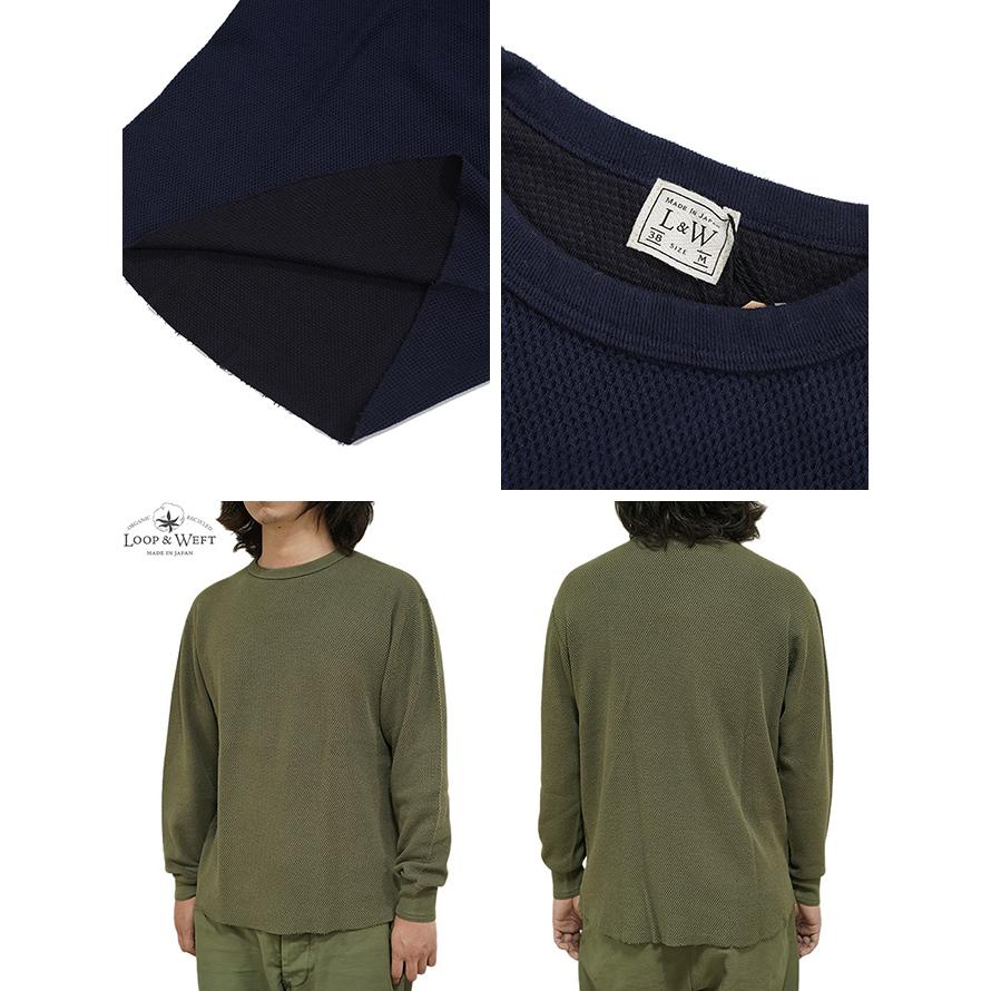 ループアンドウエフト Loop & Weft　LRC1101　ダブルフェイスヘックスハニカムクルーネックサーマル　 DOUBLE FACE HEX HONEYCOMB CREWNECK THERMAL   サ… |  | 05