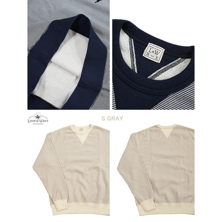 ループアンドウエフト Loop & Weft　LRC1102　SZ VINTAGE PINBORDER KNIT DOUBLE V SWEATSHIRT  Crewneck Sweat   スウェット   アメカジ   メンズ |  | 02