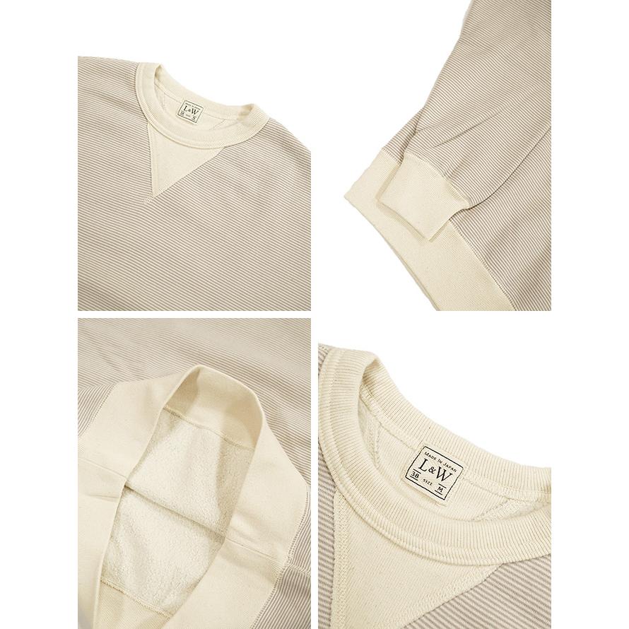 ループアンドウエフト Loop & Weft　LRC1102　SZ VINTAGE PINBORDER KNIT DOUBLE V SWEATSHIRT  Crewneck Sweat   スウェット   アメカジ   メンズ |  | 03