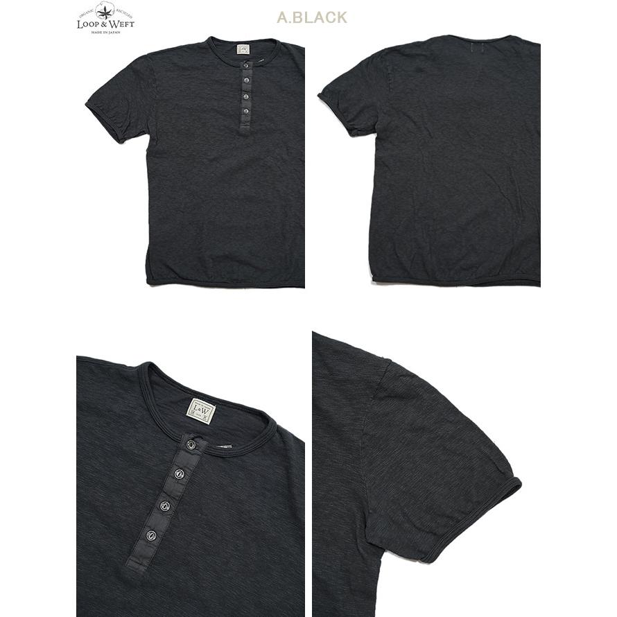 ループアンドウエフト　Loop & Weft　LRH1037　スーパースラブ杢天竺ヘンリー [ SUPER SLUB TUBE KNIT 4 BUTTONS HENLEY ]　アメカジ　メンズ |  | 04
