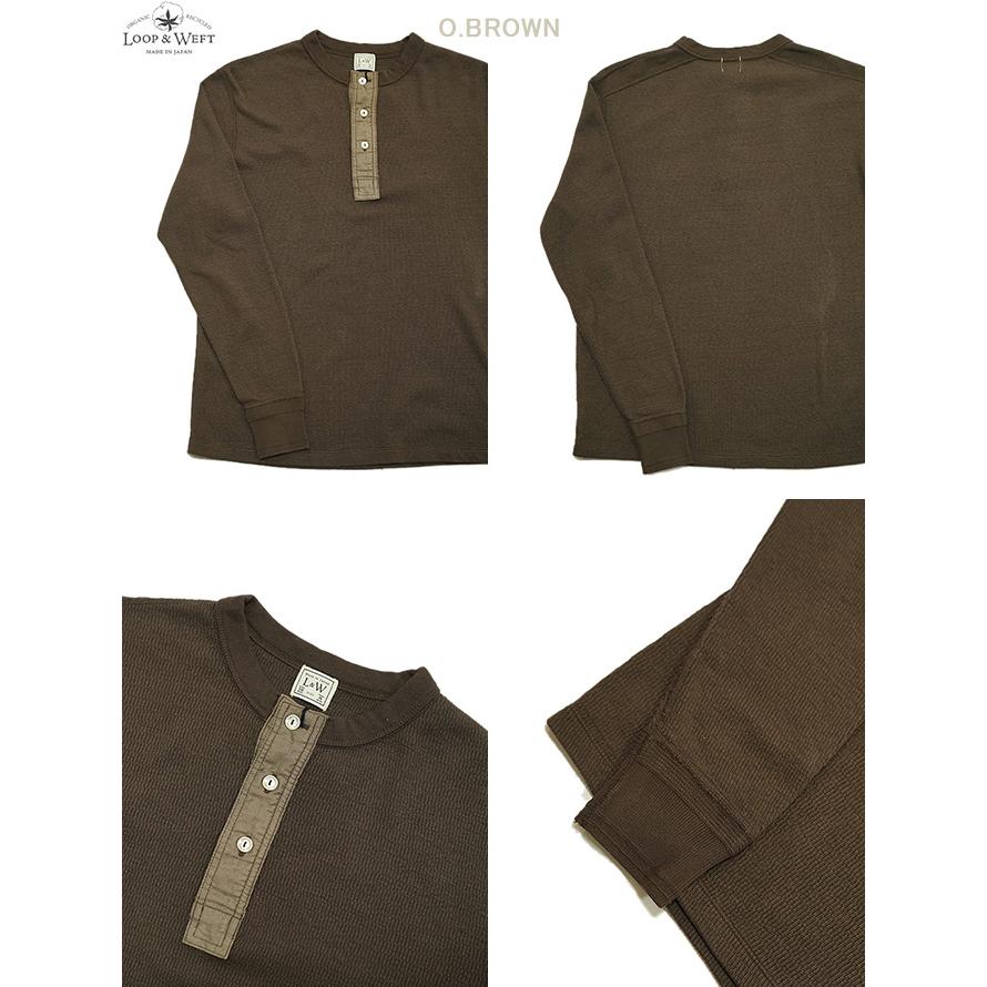ループアンドウエフト　Loop & Weft　LRH1041　スーピマハニカムヘンリーネックサーマル　[ Supima Long Honeycomb Thermal Henley ] |  | 02