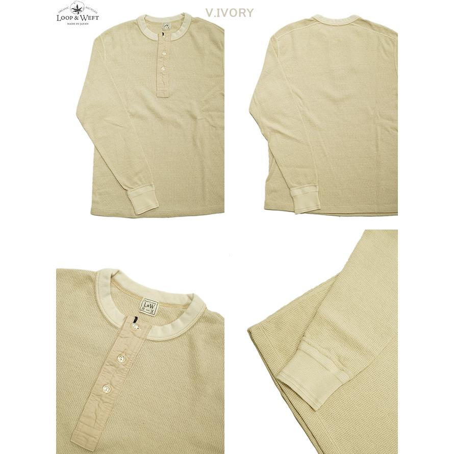 ループアンドウエフト　Loop & Weft　LRH1041　スーピマハニカムヘンリーネックサーマル　[ Supima Long Honeycomb Thermal Henley ] |  | 03