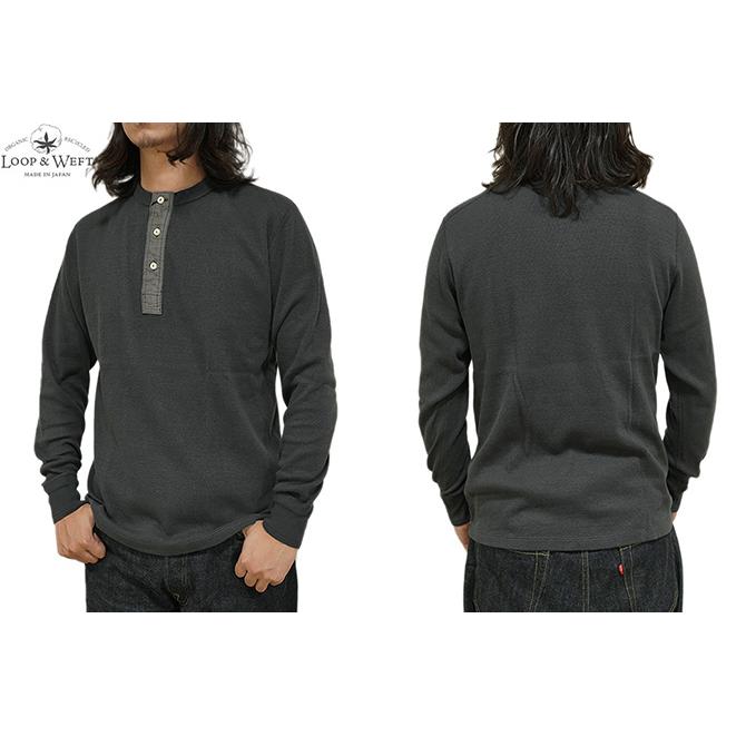 ループアンドウエフト　Loop & Weft　LRH1041　スーピマハニカムヘンリーネックサーマル　[ Supima Long Honeycomb Thermal Henley ] |  | 04
