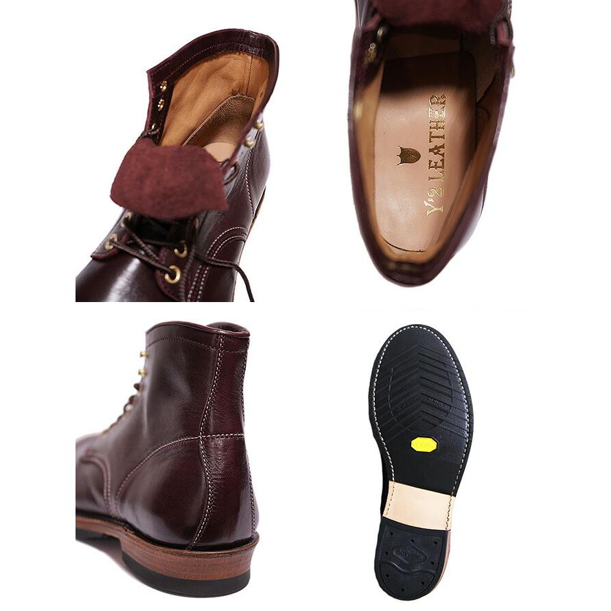 バーガンディ レザー ワークブーツ 8E】WHITE'S セミドレス バーガンディ クロムエクセルレザー