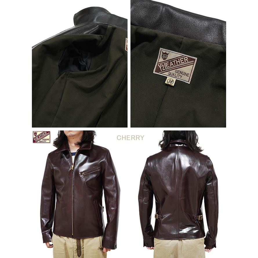 ワイツーレザー Y'2 LEATHER LSR-42 アニリンステアシングルライダース