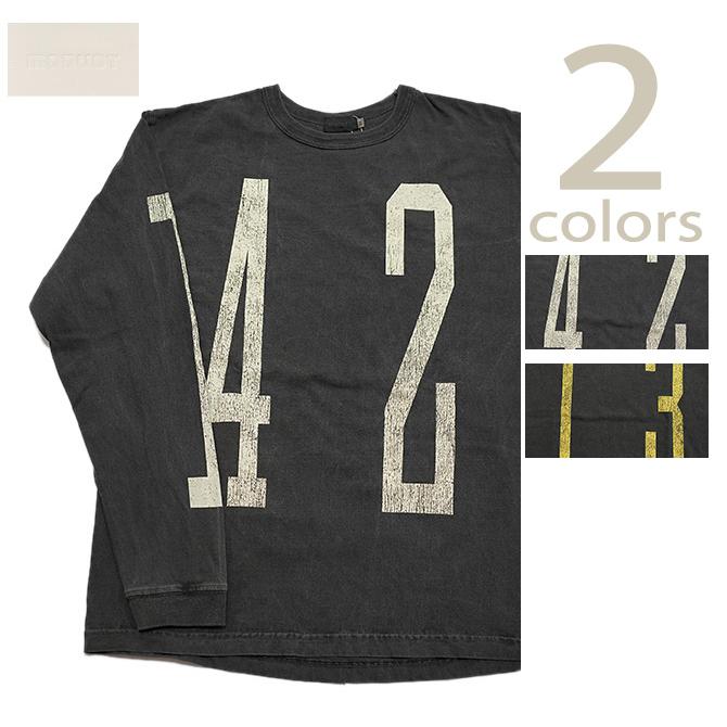 モダクト　MODUCT　MO69340　PIGMENT DYED T-SHIRT　[ UNLUCKY NUMBER ]　ロンT　アメカジ　メンズ　Made In USA | 東洋エンタープライズ