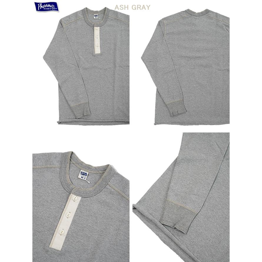 Pherrow's（フェローズ）  PCT2 度詰め天竺ヘンリーネック長袖Tシャツ   長袖Tシャツ   カットソー   アメカジ   メンズ | Pherrow's | 01