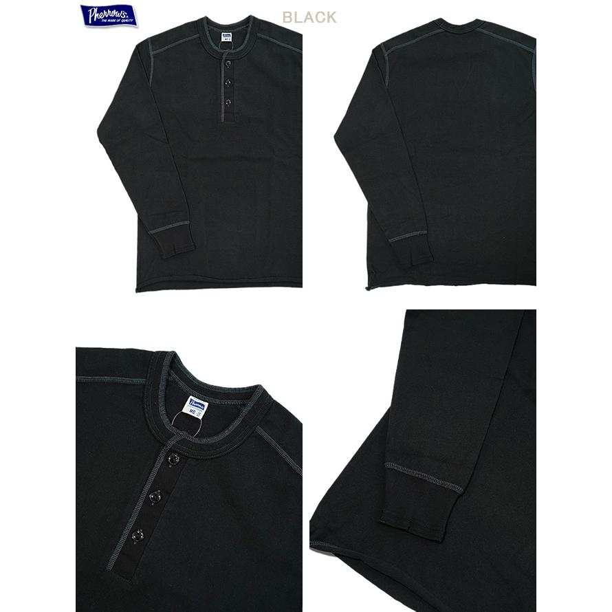Pherrow's（フェローズ）  PCT2 度詰め天竺ヘンリーネック長袖Tシャツ   長袖Tシャツ   カットソー   アメカジ   メンズ | Pherrow's | 03