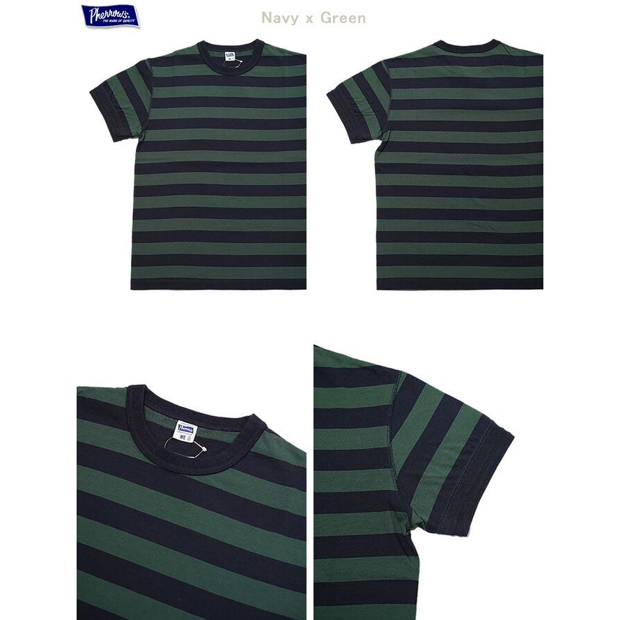 Pherrow's（フェローズ）  PCT4-SB 度詰め天竺ボーダーTシャツ　 BORDER T-SHIRTS   ボーダーTシャツ   半袖Tシャツ   カットソー   アメカジ   メンズ | Pherrow's | 02
