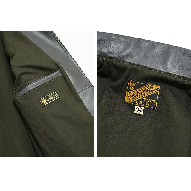 ワイツーレザー　Y'2 LEATHER　PR-65　ヴィンテージホースライトシングルライダースジャケット　[ GRAY ]　アメカジ　メンズ　レザージャケット　限定モデルの画像