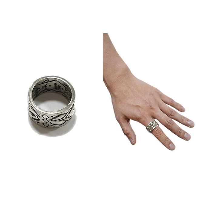 レイアダカイ RAY ADAKAI RAR-1 ダブルスタンプシルバーリング