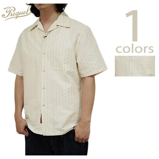 プリクエル　PREQUEL　S1012　クラシックオープンカラーシャツ　[ Classic Open Collar Shirt ]　半袖シャツ　アメカジ　メンズ | ORGUEIL
