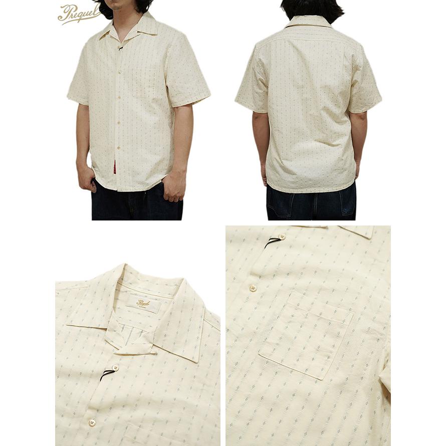 プリクエル　PREQUEL　S1012　クラシックオープンカラーシャツ　[ Classic Open Collar Shirt ]　半袖シャツ　アメカジ　メンズ | ORGUEIL | 01