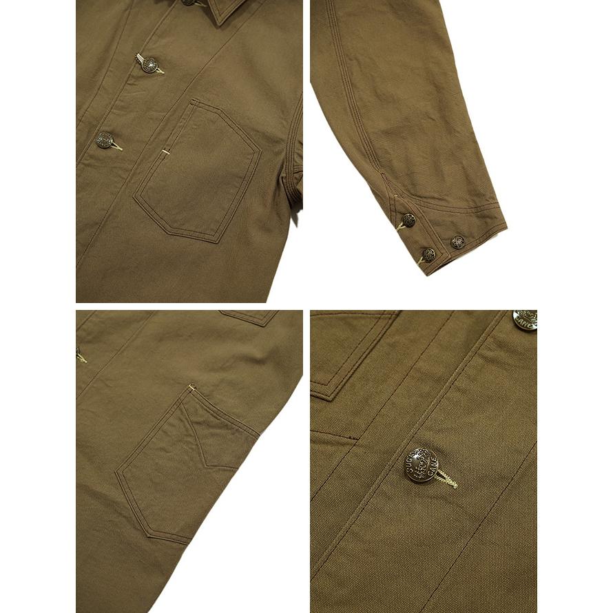シュガーケン　SUGAR CANE　SC15522　10oz. KHAKI DUCK WORK COAT [ FICTION ROMANCE ]　ワークジャケット　アメカジ 　メンズ | SUGAR CANE | 02