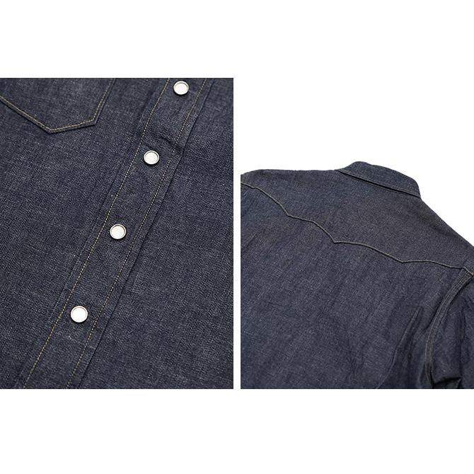 シュガーケン　SUGAR CANE　SC28190　BLUE DENIM L/S WESTERN SHIRTS　[ INDIGO DENIM ]　ウエスタンシャツ　アメカジ　メンズ | SUGAR CANE | 03