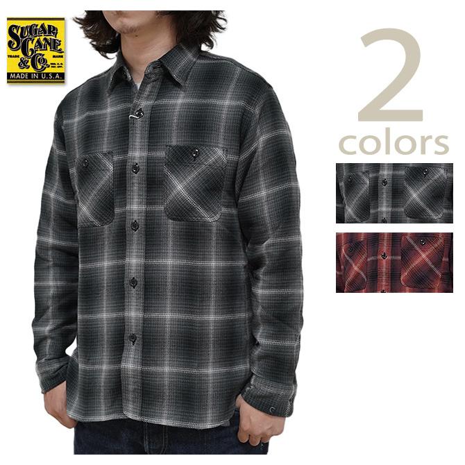 シュガーケン SUGAR CANE SC29149 ツイルチェックワークシャツ  L/S TWILL CHECK WORK SHIRT   ネルシャツ   アメカジ   メンズ | SUGAR CANE