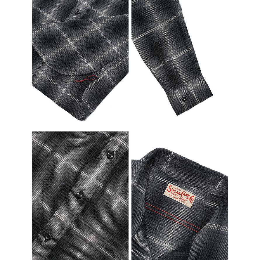 シュガーケン SUGAR CANE SC29149 ツイルチェックワークシャツ  L/S TWILL CHECK WORK SHIRT   ネルシャツ   アメカジ   メンズ | SUGAR CANE | 02