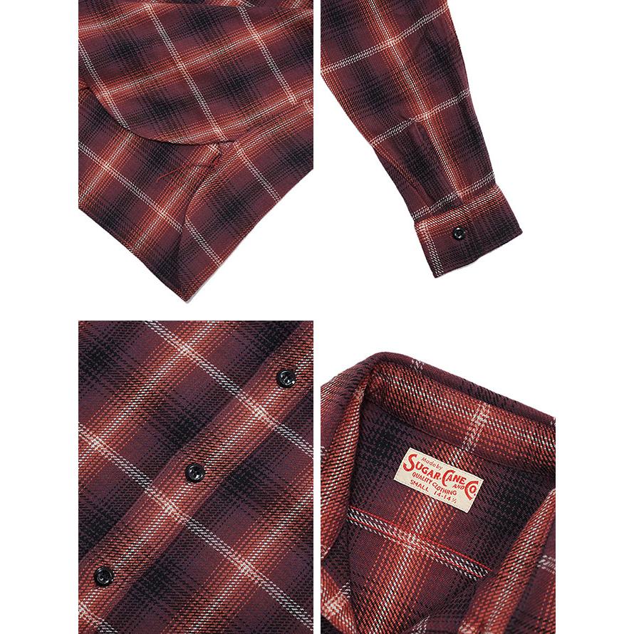 シュガーケン SUGAR CANE SC29149 ツイルチェックワークシャツ  L/S TWILL CHECK WORK SHIRT   ネルシャツ   アメカジ   メンズ | SUGAR CANE | 04