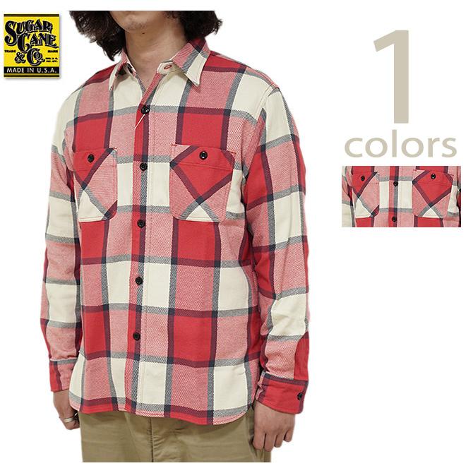シュガーケン SUGAR CANE SC29155 ツイルチェックワークシャツ  L/S TWILL CHECK WORK SHIRT   ネルシャツ   アメカジ   メンズ | SUGAR CANE