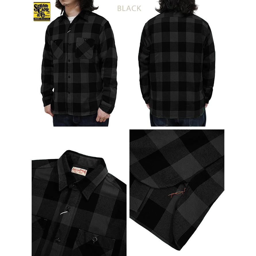シュガーケン　SUGAR CANE　SC29557　ツイルチェックワークシャツ　L/S TWILL CHECK WORK SHIRT　ネルシャツ　アメカジ　メンズ | SUGAR CANE | 01