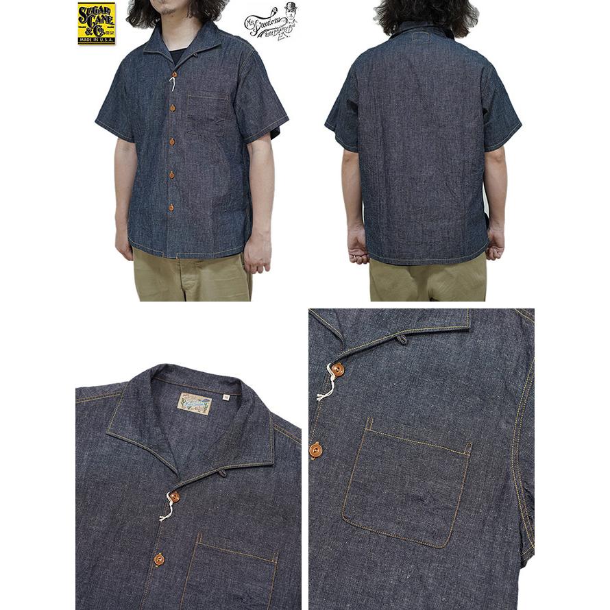ミスターフリーダム x シュガーケン　Mister Freedom x SUGAR CANE　SC39252　6.5oz CHAMBRAY "WATERTOWN" SHIRT [ AREA 7161 ] [ MFSC ] | SUGAR CANE | 01