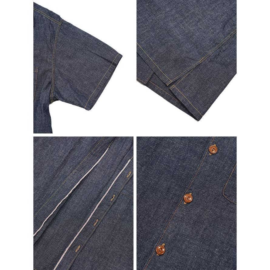 ミスターフリーダム x シュガーケン　Mister Freedom x SUGAR CANE　SC39252　6.5oz CHAMBRAY "WATERTOWN" SHIRT [ AREA 7161 ] [ MFSC ] | SUGAR CANE | 02