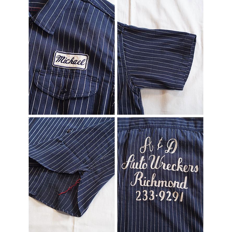 シュガーケン　SUGAR CANE　SC39732　半袖コークストライプワークシャツ [ COKE STRIPE WORK SHIRTS ]　半袖シャツ　アメカジ　メンズ | SUGAR CANE | 02