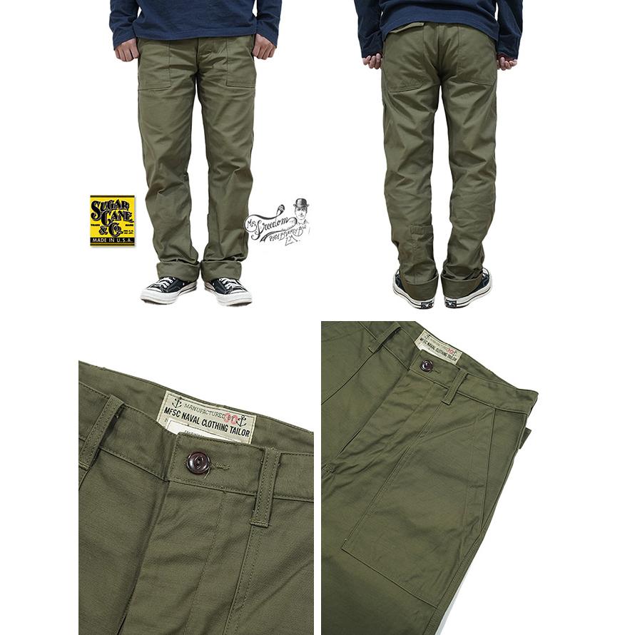 シュガーケン × ミスターフリーダム　SUGAR CANE × Mister Freedom　SC42414　COTTON BACK SATEEN "MECHANIC TROUSERS"  SURVIVAL SCHOOL   MFSC … | SUGAR CANE | 01