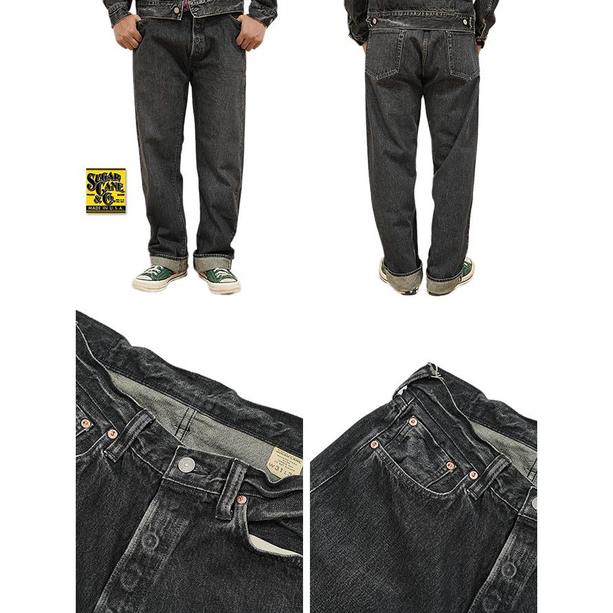 シュガーケン　SUGAR CANE　SC42460H　 14.25oz. BLACK DENIM 1947 HARD WASH MODEL　[ REGULAR STRAIGHT ]　ジーパン　ブラックジーンズ | SUGAR CANE | 01