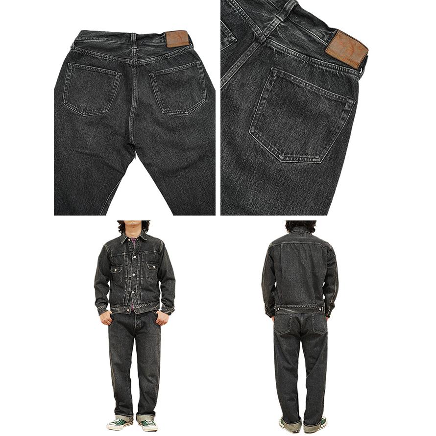 シュガーケン　SUGAR CANE　SC42460H　 14.25oz. BLACK DENIM 1947 HARD WASH MODEL　[ REGULAR STRAIGHT ]　ジーパン　ブラックジーンズ | SUGAR CANE | 03