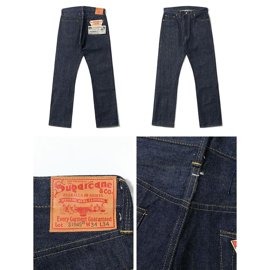 シュガーケン　SUGAR CANE Super “Denim” Collectibles　SC49001　14oz. BLUE DENIM WAIST OVERALLS [ 1945 MODEL] [ #01 ] | SUGAR CANE | 01