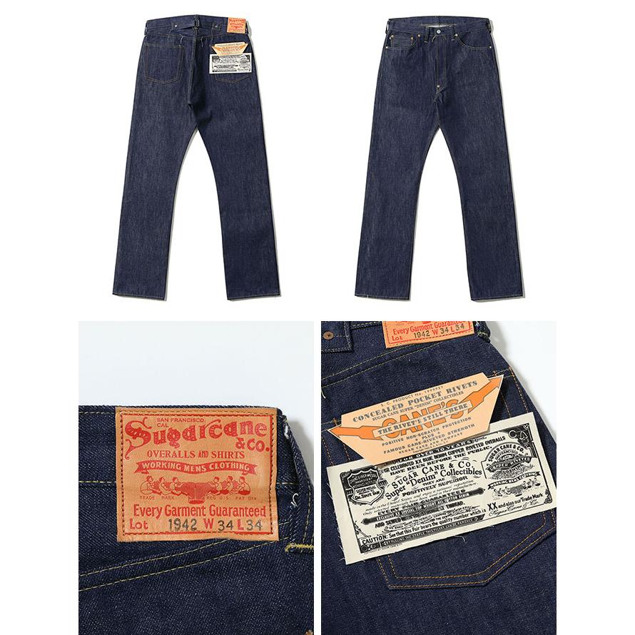 シュガーケン　SUGAR CANE Super “Denim” Collectibles　SC49005　14.25oz. BLUE DENIM WAIST OVERALLS [ 1942 MODEL] [ #05 ] | SUGAR CANE | 01