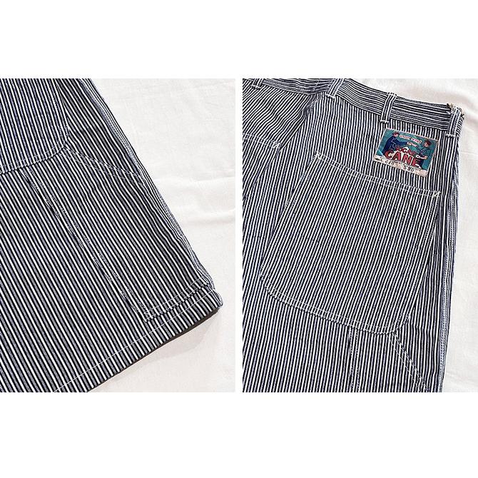 シュガーケン　SUGAR CANE　SC52640　【 6oz. 】　INDIGO STRIPE DOUBLE KNEE SHORTS　[ FICTION ROMANCE ]　ショーツ　アメカジ | SUGAR CANE | 03