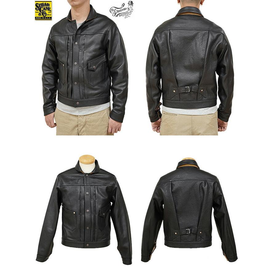 SUGAR CANE×Mister Freedom（シュガーケン×ミスターフリーダム）  SC80600　COWHIDE LEATHER Ranch Blouse  Made in U.S.A.   Sportsman   レザージャケッ… | SUGAR CANE | 01