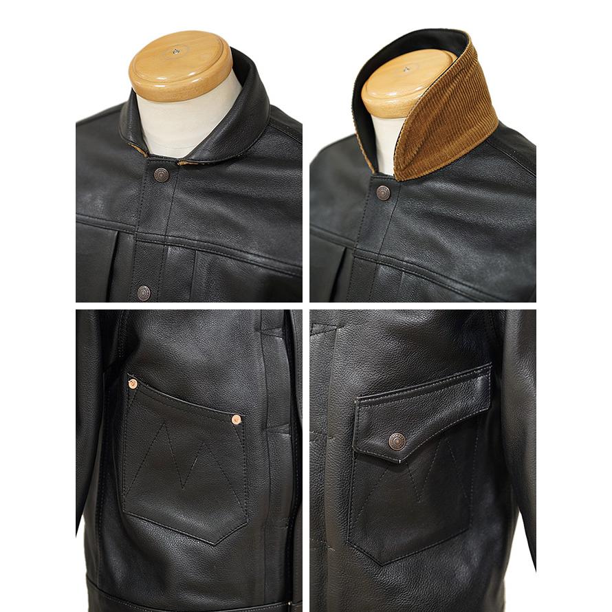 SUGAR CANE×Mister Freedom（シュガーケン×ミスターフリーダム）  SC80600　COWHIDE LEATHER Ranch Blouse  Made in U.S.A.   Sportsman   レザージャケッ… | SUGAR CANE | 02
