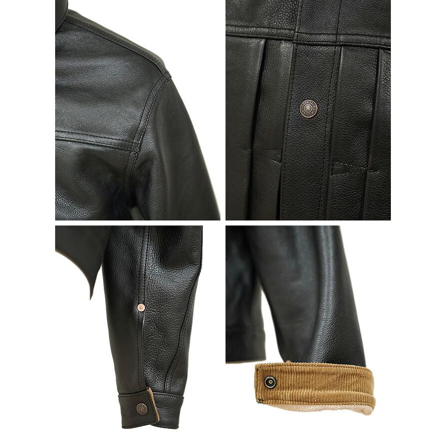 SUGAR CANE×Mister Freedom（シュガーケン×ミスターフリーダム）  SC80600　COWHIDE LEATHER Ranch Blouse  Made in U.S.A.   Sportsman   レザージャケッ… | SUGAR CANE | 03