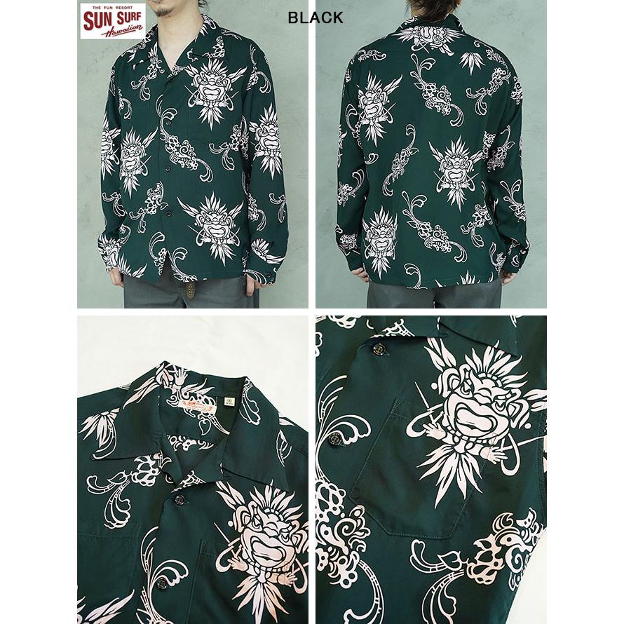 サンサーフ　SUN SURF　SS29601　長袖アロハシャツ　L/S HAWAIIAN SHIRT [ INCARNATION OF GOD ]　ハワイアンシャツ   アメカジ   メンズ | SUN SURF | 03
