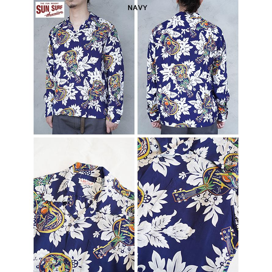 サンサーフ　SUN SURF　SS29603　長袖アロハシャツ　L/S HAWAIIAN SHIRT [ UKULELE MELODY ]　ハワイアンシャツ   アメカジ   メンズ | SUN SURF | 01