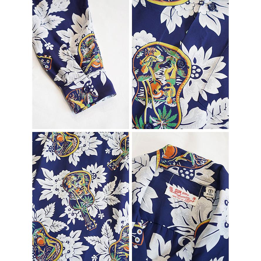 サンサーフ　SUN SURF　SS29603　長袖アロハシャツ　L/S HAWAIIAN SHIRT [ UKULELE MELODY ]　ハワイアンシャツ   アメカジ   メンズ | SUN SURF | 02