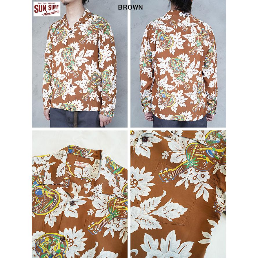 サンサーフ　SUN SURF　SS29603　長袖アロハシャツ　L/S HAWAIIAN SHIRT [ UKULELE MELODY ]　ハワイアンシャツ   アメカジ   メンズ | SUN SURF | 03