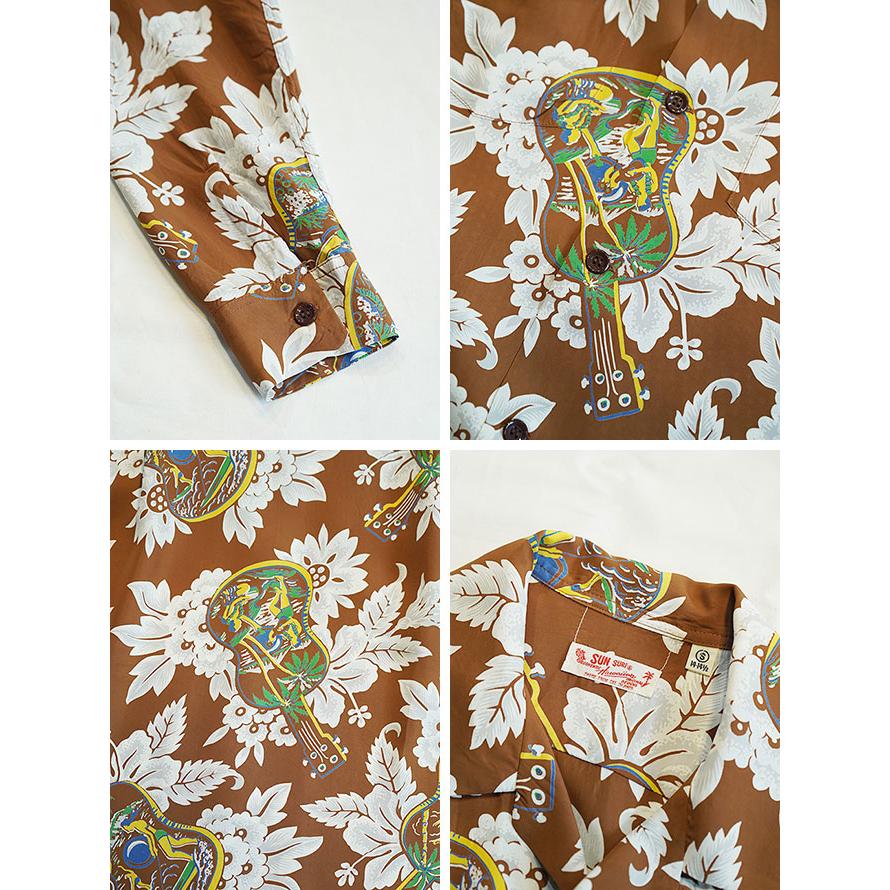 サンサーフ　SUN SURF　SS29603　長袖アロハシャツ　L/S HAWAIIAN SHIRT [ UKULELE MELODY ]　ハワイアンシャツ   アメカジ   メンズ | SUN SURF | 04