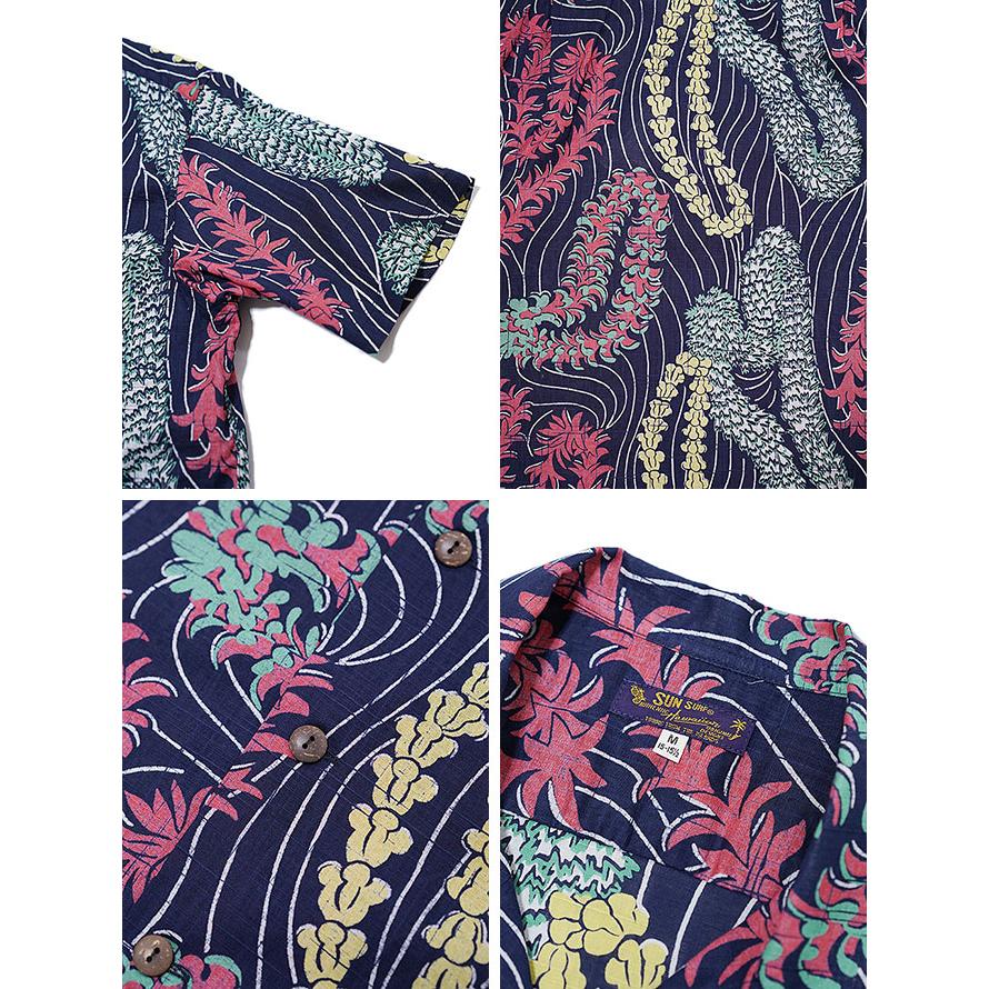 SUN SURF（サンサーフ） 　SS38688 コットンリネンアロハシャツ　S/S HAWAIIAN SHIRT　 LEI HAWAIIAN STYLE 　 ハワイアンシャツ   アメカジ   メンズ | SUN SURF | 02