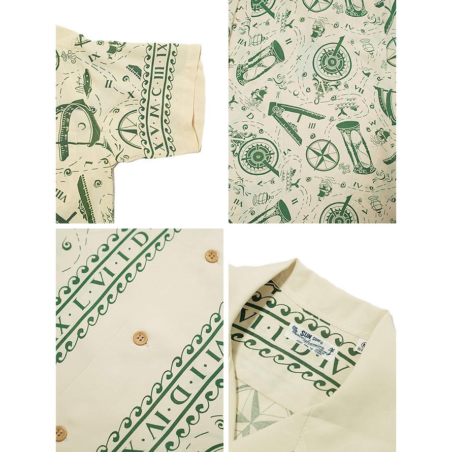 SUN SURF（サンサーフ） 　SS38810 半袖アロハシャツ　S/S HAWAIIAN SHIRT　 NAVIGATION OF THE SEA 　 ハワイアンシャツ   アメカジ   メンズ | SUN SURF | 04