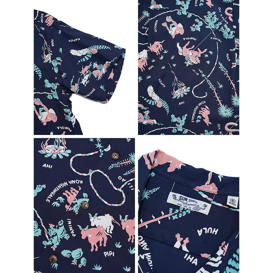 サンサーフ　SUN SURF　SS39420　半袖アロハシャツ　S/S HAWAIIAN SHIRT　[ PANIOLA TOWN ]　ハワイアンシャツ　アメカジ　メンズ | SUN SURF | 02