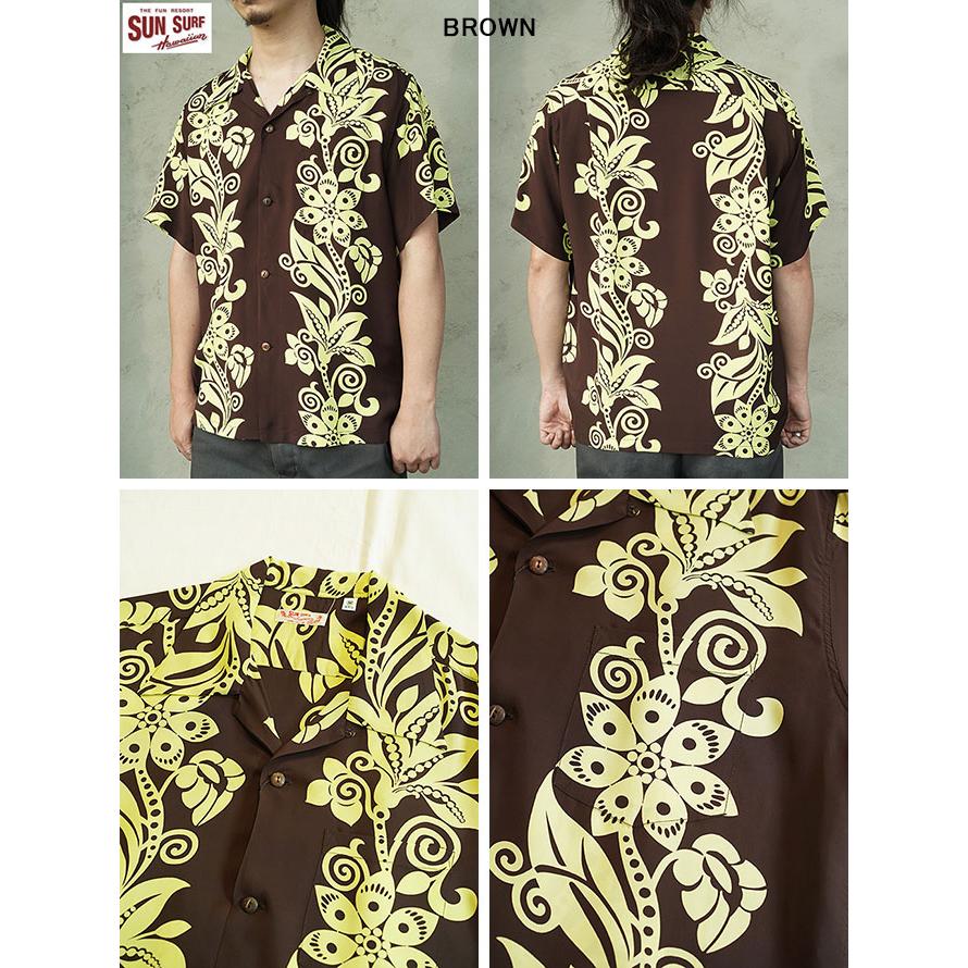 サンサーフ　SUN SURF　SS39616　半袖アロハシャツ　S/S HAWAIIAN SHIRT　[ PICTOGRAPH FLOWER ]　ハワイアンシャツ　アメカジ　メンズ | SUN SURF | 01