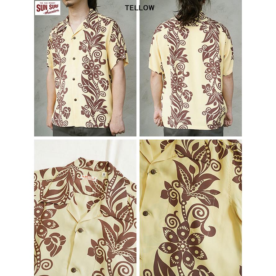 サンサーフ　SUN SURF　SS39616　半袖アロハシャツ　S/S HAWAIIAN SHIRT　[ PICTOGRAPH FLOWER ]　ハワイアンシャツ　アメカジ　メンズ | SUN SURF | 03