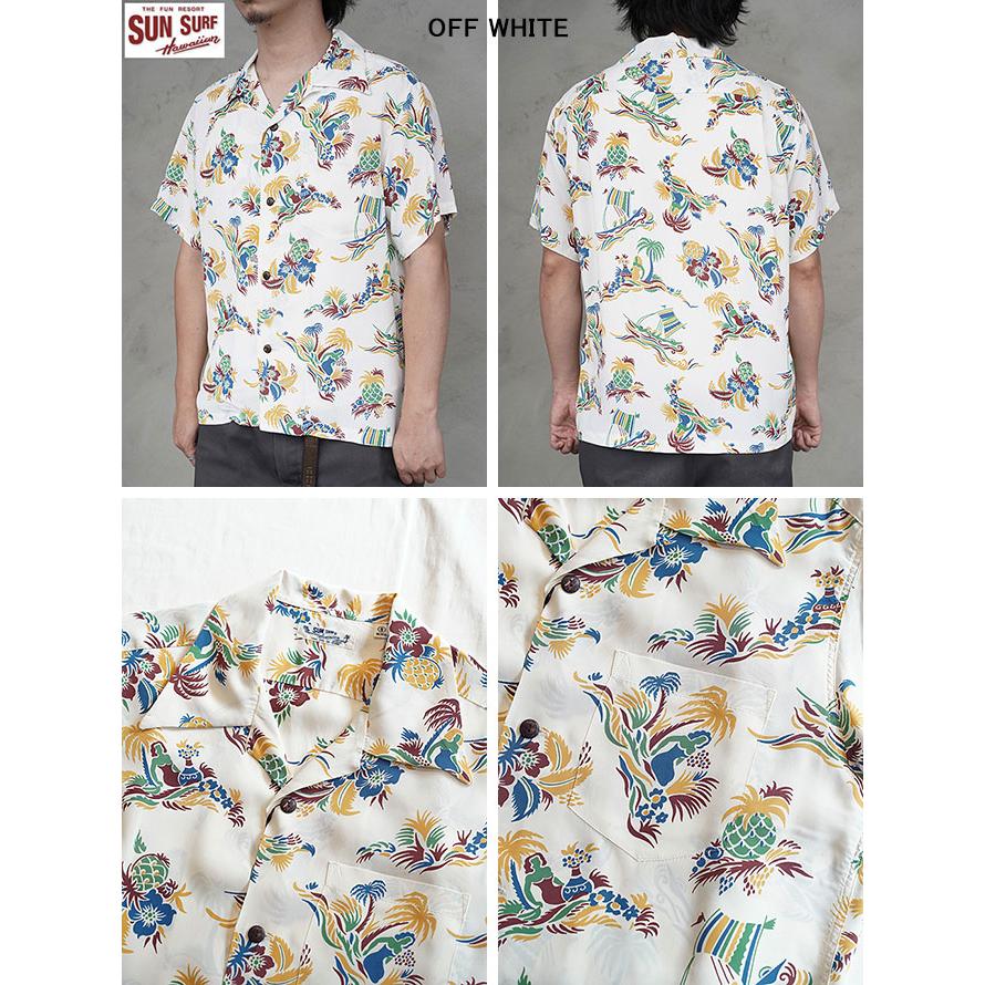 サンサーフ　SUN SURF　SS39620　半袖アロハシャツ　S/S HAWAIIAN SHIRT　[ ISLAND TRIP ]　ハワイアンシャツ　アメカジ　メンズ | SUN SURF | 03