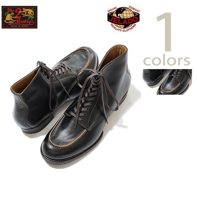 The 2 Monkeys（ザ・ツーモンキーズ） 　TM72924 モックトゥブーツ　 Sportif   French calf Black TM72924　 JELADO（ジェラード）   ワークブーツ   アメカ… | JELADO