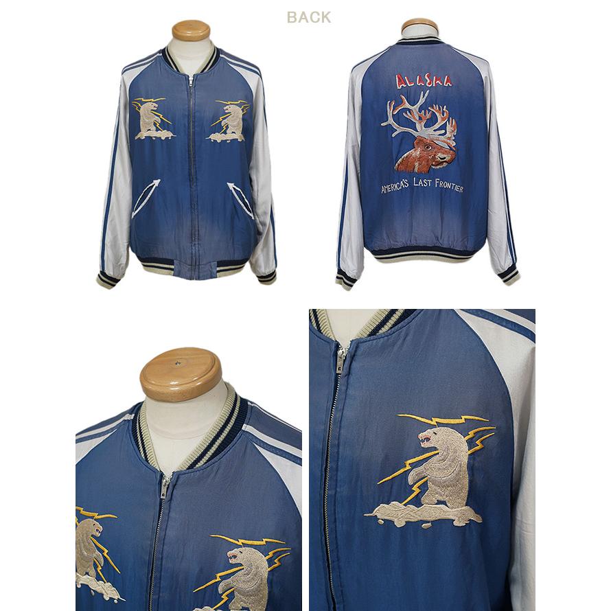 テーラー東洋　TAILOR TOYO　TT15492　アセテートスカジャンエイジングモデル　 ACETATE SOUVENIR JACKET　POLAR BEAR × MOOSE　スカジャン　アメカジ | TAILOR TOYO | 03